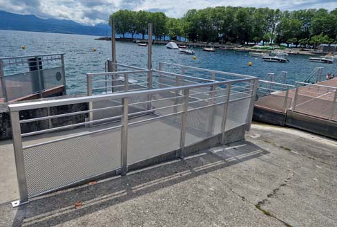 Aménagement urbain infrastructure métallique Erteco